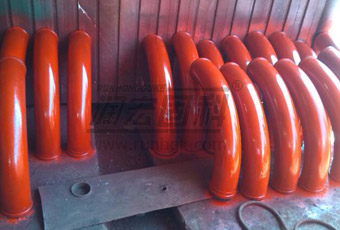 Stationary Concrete Pump Bend Pipe Production Equipment